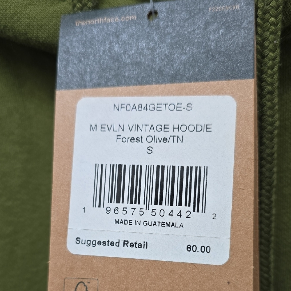 The North Face Men's Olive Hoodie - Size S - Picture 5 of 11